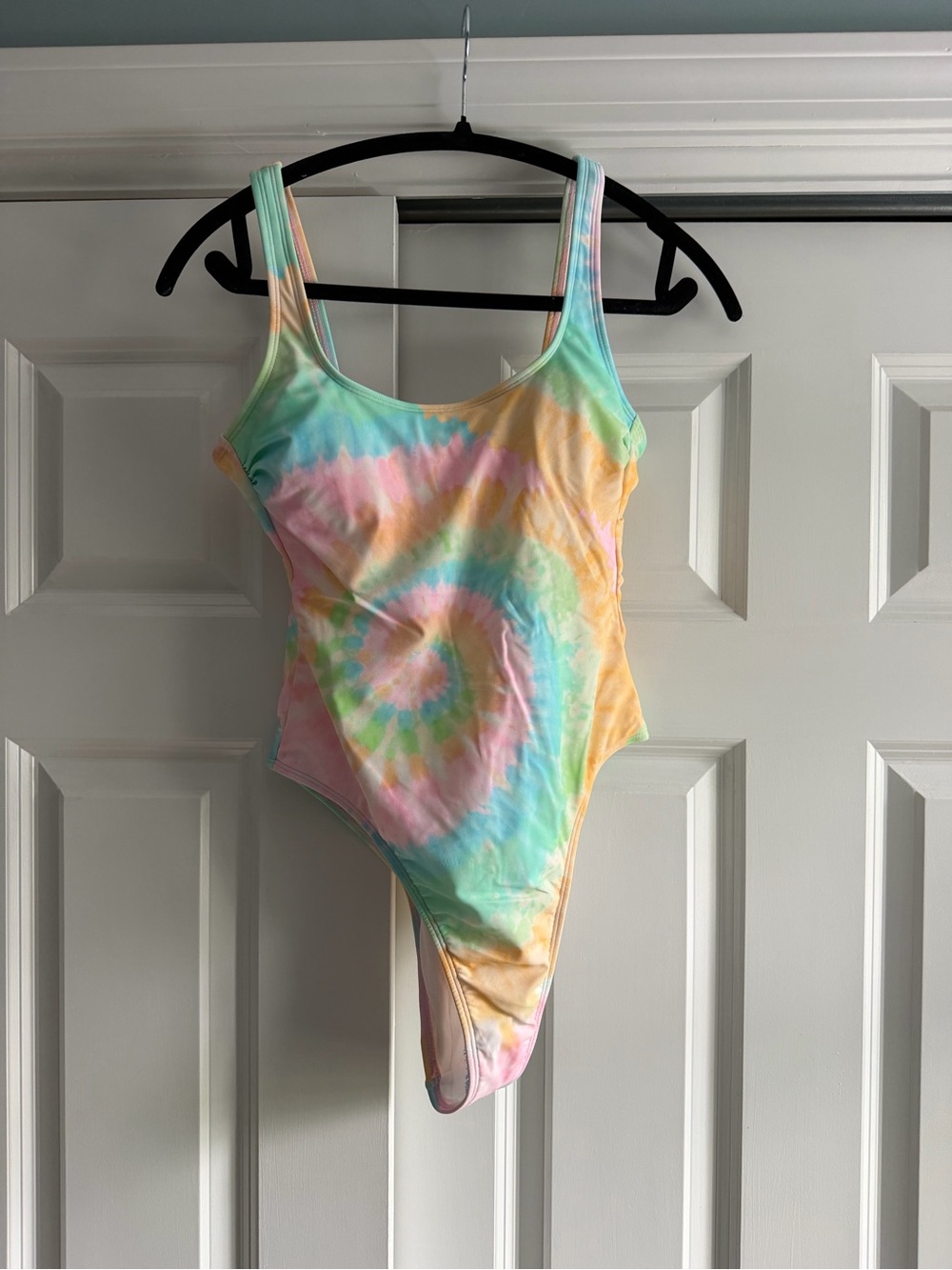 Stoney Clover Lane Pastel Rainbow Bikini Top – Mint Pink Yellow Peach